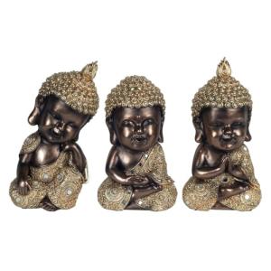 BY SIGRIS Budas 3 Diferentes Dorados Incluye 3 Unidades Fig…