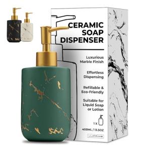 JJ Prime - Dispensador Jabon Baño 400ML | Jabonera Baño Dos…