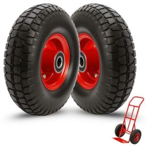 TECHZOCO Ruedas de carretilla, Rueda Carros de Almacén, Rue…