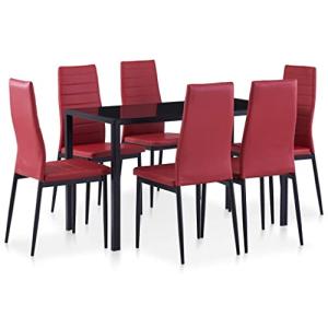 vidaXL Conjunto de Mesa y Sillas de Comedor 7 Piezas Hogar…