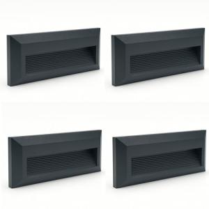 FactorLED Aplique LED Exterior, 6W (60W) Baliza Rectangular…