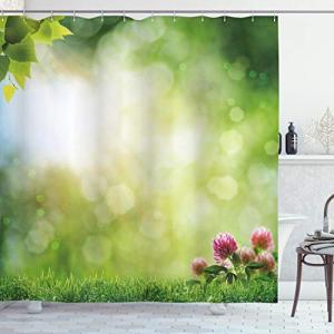 ABAKUHAUS Naturaleza Cortina de Baño, Fresca Flores de la P…