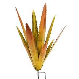 Dirfuny Escultura de planta de agave de metal rústico de te…