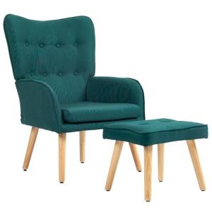 HOMCOM Sillón con Reposapiés Sillón Lectura con Respaldo Al…