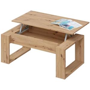 Habitdesign Mesa de Centro elevable Nova Color Roble Nodi y…