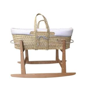 Tanuki Moisés de Mimbre con Estructura de Madera para bebé…