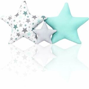 Juego de 3 Cojines Decorativos de Estrellas de Aproximadame…