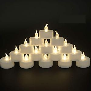 OSHINE 50unidades LED Velas Velas CR2032 pilas velas sin ll…