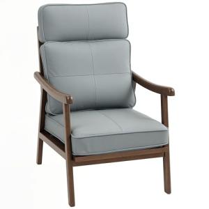HOMCOM Butaca de Salón Sillón de Salón Tapizado en PU con M…