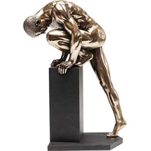 Kare Design Objeto Deco Stand Hombre Desnudo, Bronce, 35cm