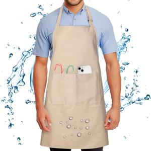 FunChaos Chef Delantales para Hombres y Mujeres Delantal Im…