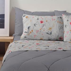 Bassetti Portulaca G1 - Juego de sábanas para cama de matri…