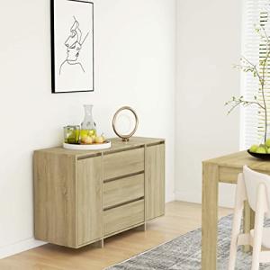 MOONAIRY Aparador con 3 cajones, Aparadores para Salon, Apa…