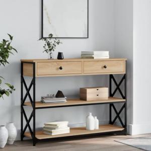 IKAYAA Mesa de Consola Con 2 Cajones, de Entrada de Madera,…