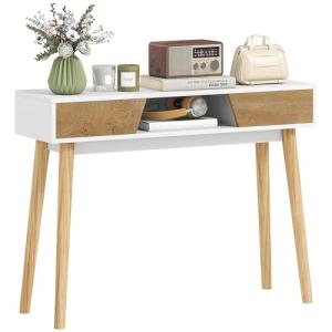 HOMCOM Mesa de Consola Estrecha Consola de Recibidor Mesa d…