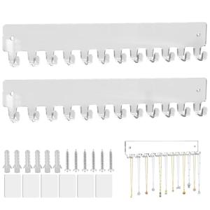 Colgador Collares Pared, Soporte de Joyas con 12 Ganchos, O…