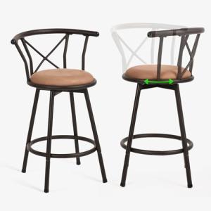 MEUBLE COSY Taburetes de Bar Juego de 2, Sillas de Cocina e…