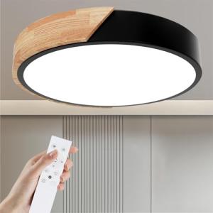 Yexati Lámpara de Techo Regulable,24W Plafon LED Techo con…