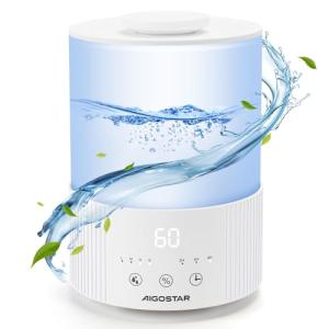 Aigostar Misty Humidificador de aire de 2,2 L, difusor de a…