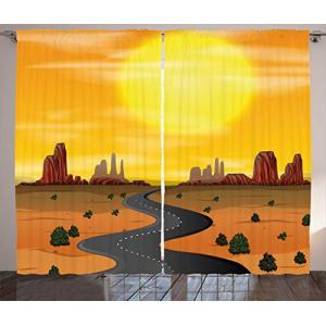 ABAKUHAUS Naranja del Verano Cortinas, Wild West Escena But…