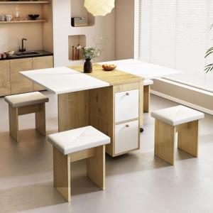 sogesfurniture Juego de mesa de comedor, grupo de comedor c…