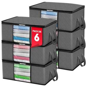 JUPPLIES Cajas Almacenaje Ropa 35L – 35,5x50x18,5cm – Bolsa…