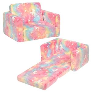 BEJOY Sofá infantil plegable 2 en 1, sofá cama infantil, si…