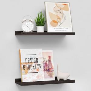 BONTEC Estanteria Pared, 2 Baldas Flotantes Pared 40x15 cm…