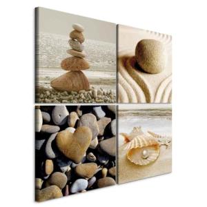 murando Cuadro en Lienzo Piedra 40x40 cm - Impresión Materi…