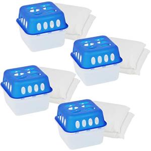 COM-FOUR® 4x Deshumidificador de sala con 3,2 kilogramos de…