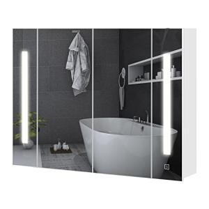 TUKAILAi Armario de Espejo de baño con Luces LED iluminadas…