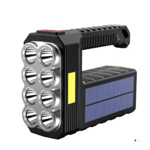 Mega Power - Linterna solar de mano de 8 LED, linterna port…