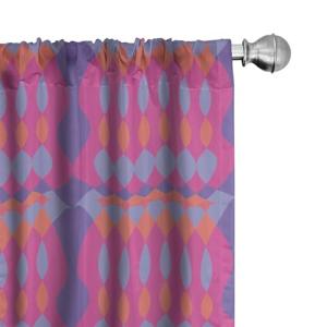 ABAKUHAUS Abstracto Juego de 2 Paños Cortinas, Ovalada y Di…