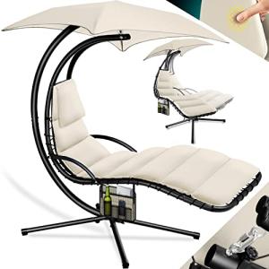 KESSER® Tumbona Flotante con Sombrilla | Hamaca Colgante So…