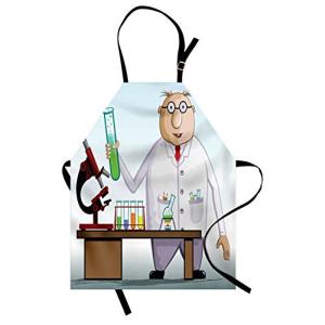 ABAKUHAUS Laboratorio Delantal de Cocina, Científico del Qu…