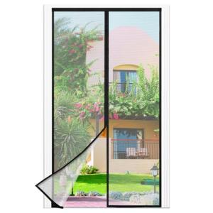 Mosquitera Puerta Magnetica - 110 x 210 CM - Negro, Mosquit…