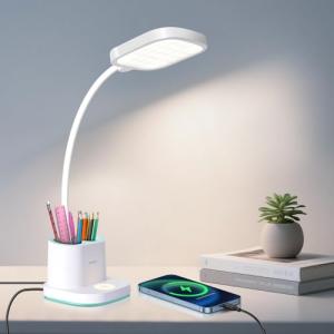 Hacevida Lámpara de Escritorio Recargable - 2400mAh, 3 Nive…