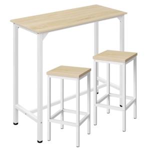 EUGAD Set Mesa de Bar y 2 uds. Taburete de Bar Muebles Coci…