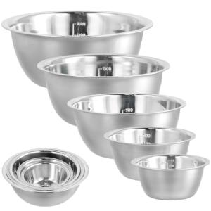 volumoon Cuencos Mezcladores, 5 Piezas Bol de Almacenamient…