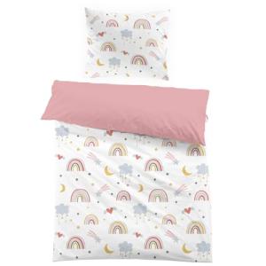 Yasida Juego de ropa de cama con diseño de arco iris de 135…