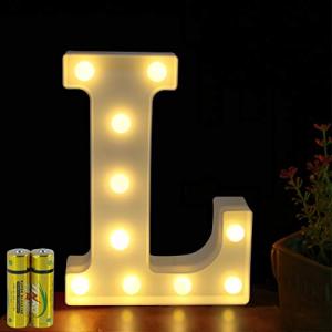 HONPHIER - Letras luminosas alfabeto luminosas, lámpara LED…