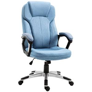 Vinsetto Silla de Oficina Estudio Giratoria Tapizada en Tel…