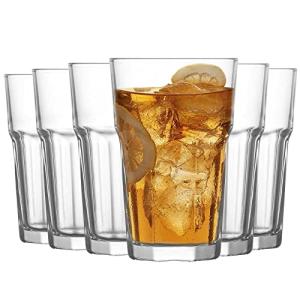 Tradineur - Set de 6 vasos altos de cristal "Aras", clásico…