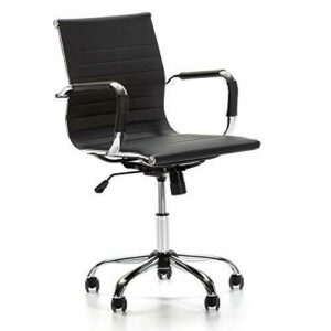 VS Venta-stock Sillón de Oficina Croma reclinable Negro, Pi…