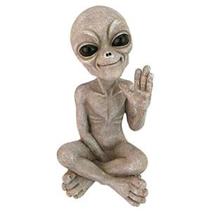 Design Toscano Greetings Earthlings Estatua de alienígena O…