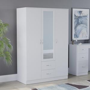 Vida Designs Riano - Armario grande con espejo de 3 puertas…