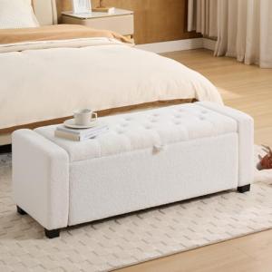 YYW HOME Banco otomano de almacenamiento para dormitorio, e…
