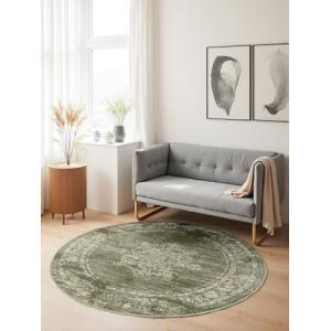 Hanse Home Lydia Alfombra de Pelo Corto, Redonda, Oriental,…