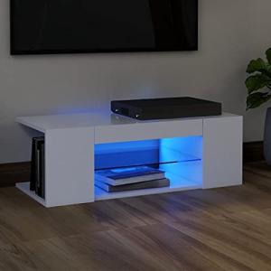 Pxznbe Mueble TV salón blanco madera multicapa 90 x 39 x 30…