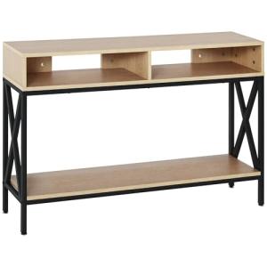 HOMCOM Mesa Consola Mueble para Recibidor con 2 Compartimie…